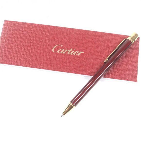 Cartier Santos de Cartier Twist Ballpoint Pen Gold Hat Bold